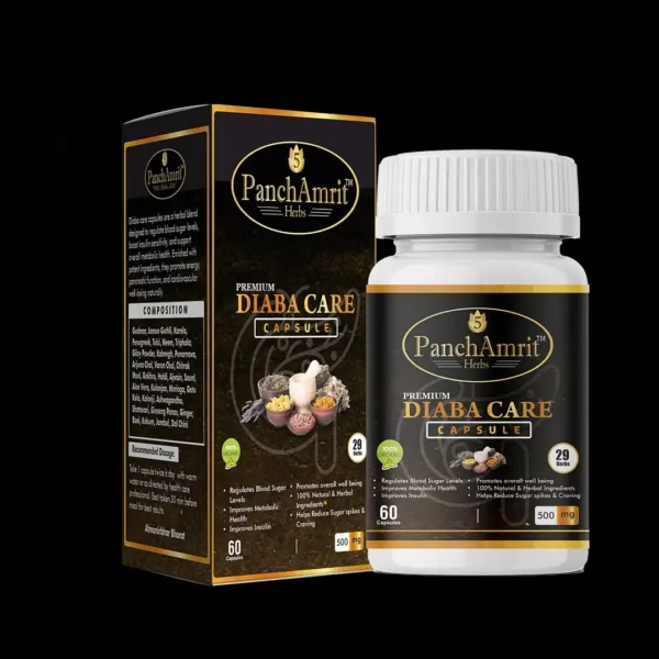 Premium Diaba Care Capsules: 60 Caps